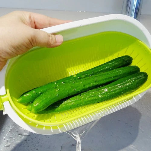 Spin Wheel Colander Long (Japan Edition)