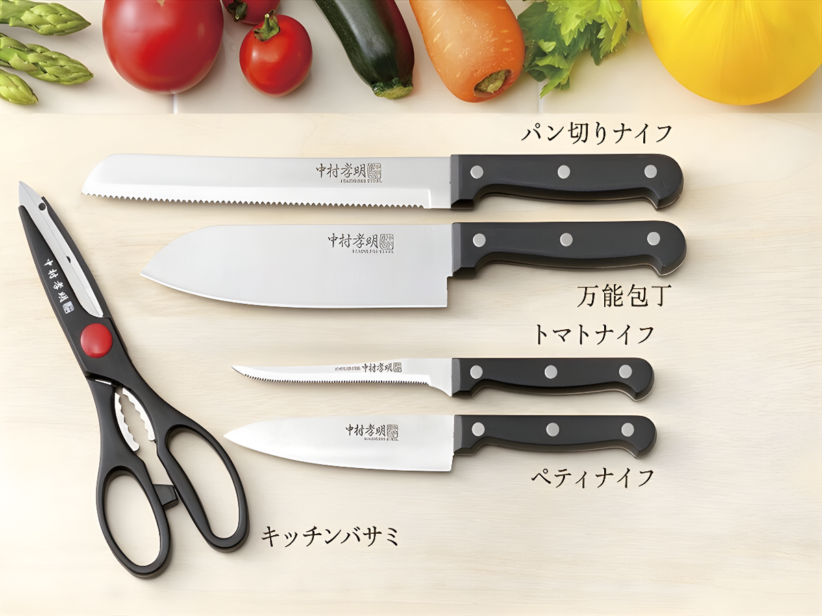 Knife Set with Scissors 5in1 set