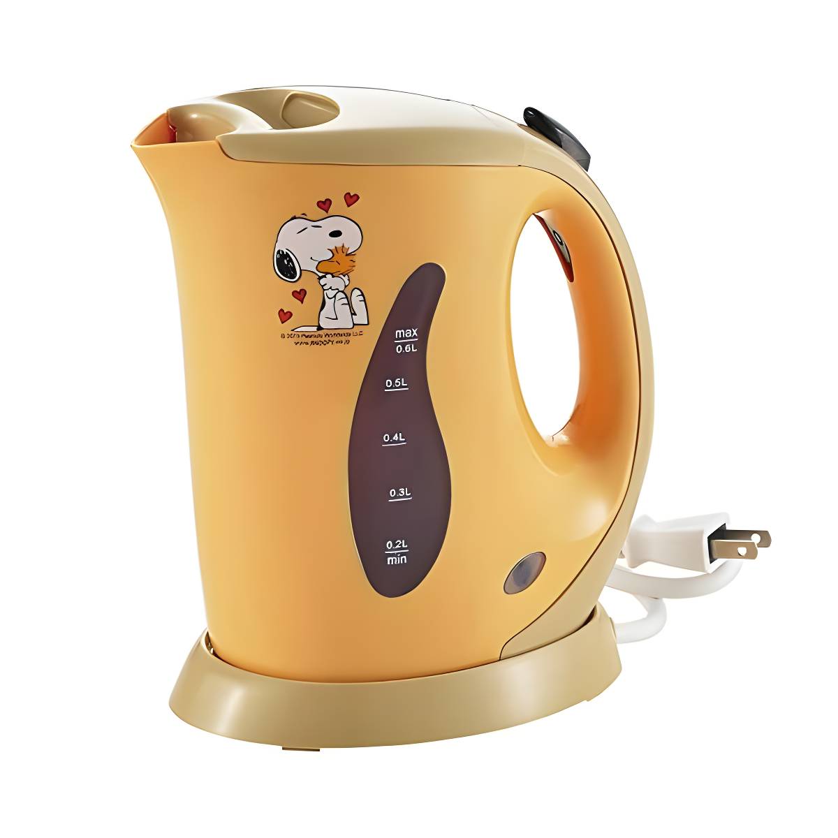 PEANUT SNOOPY© 0.6L Yellow Electric Kettle (Japan Edition)