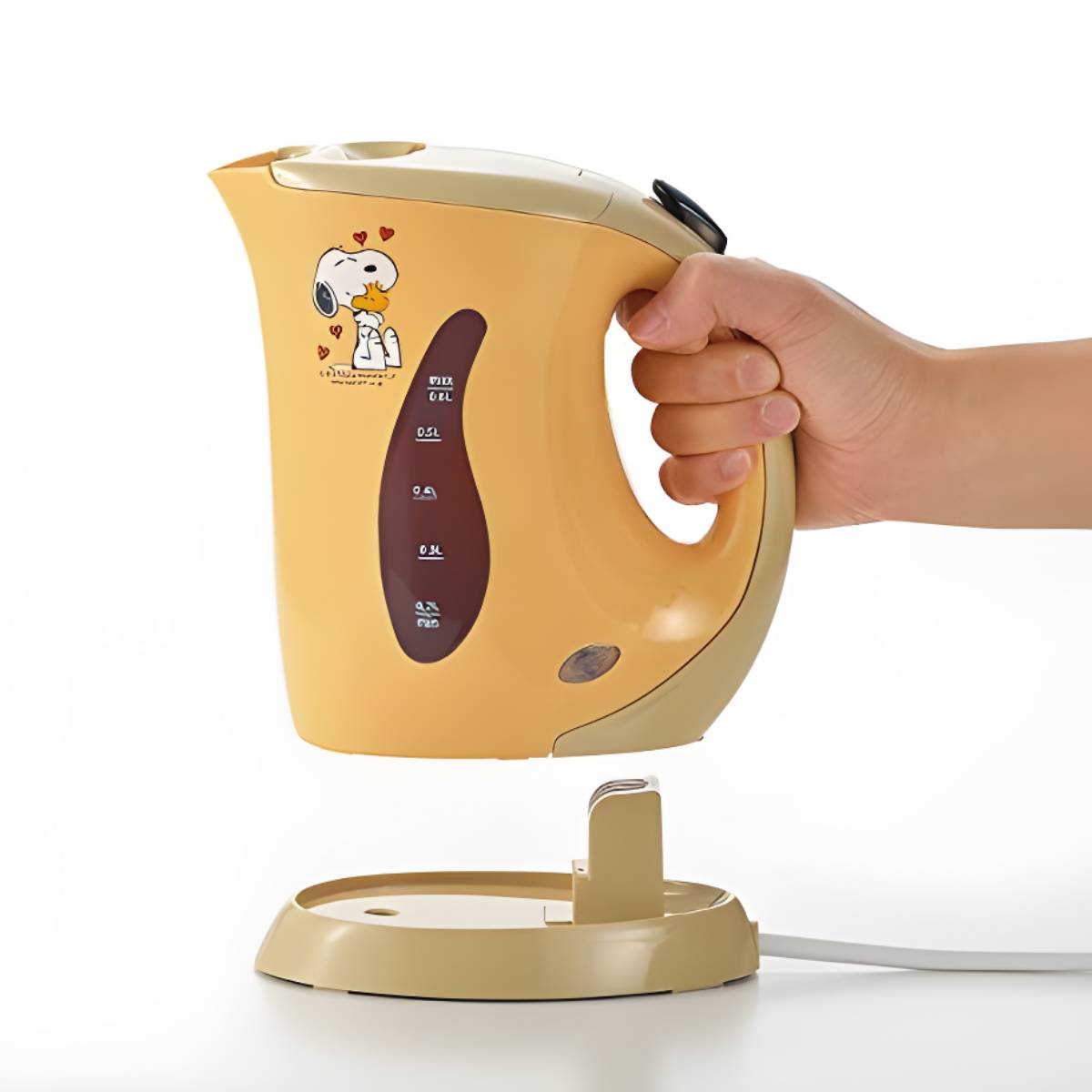 PEANUT SNOOPY© 0.6L Yellow Electric Kettle (Japan Edition)