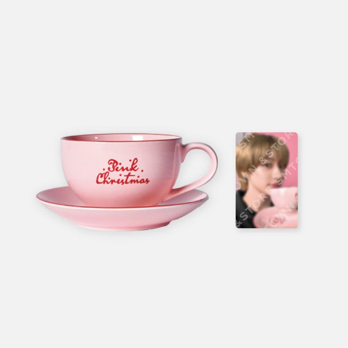 RIIZE - 2024 PINK CHRISTMAS CUP & SAUCER SET (RANDOM VER)