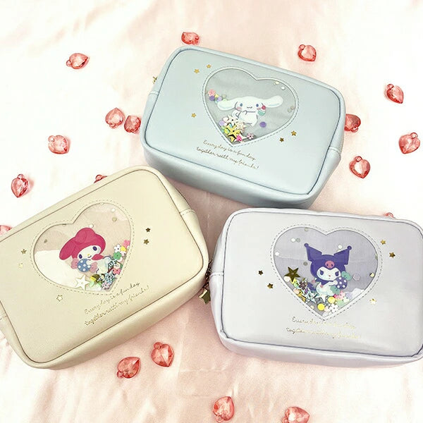 SANRIO© Rectangle Pouch Heart Window (Japan Edition)