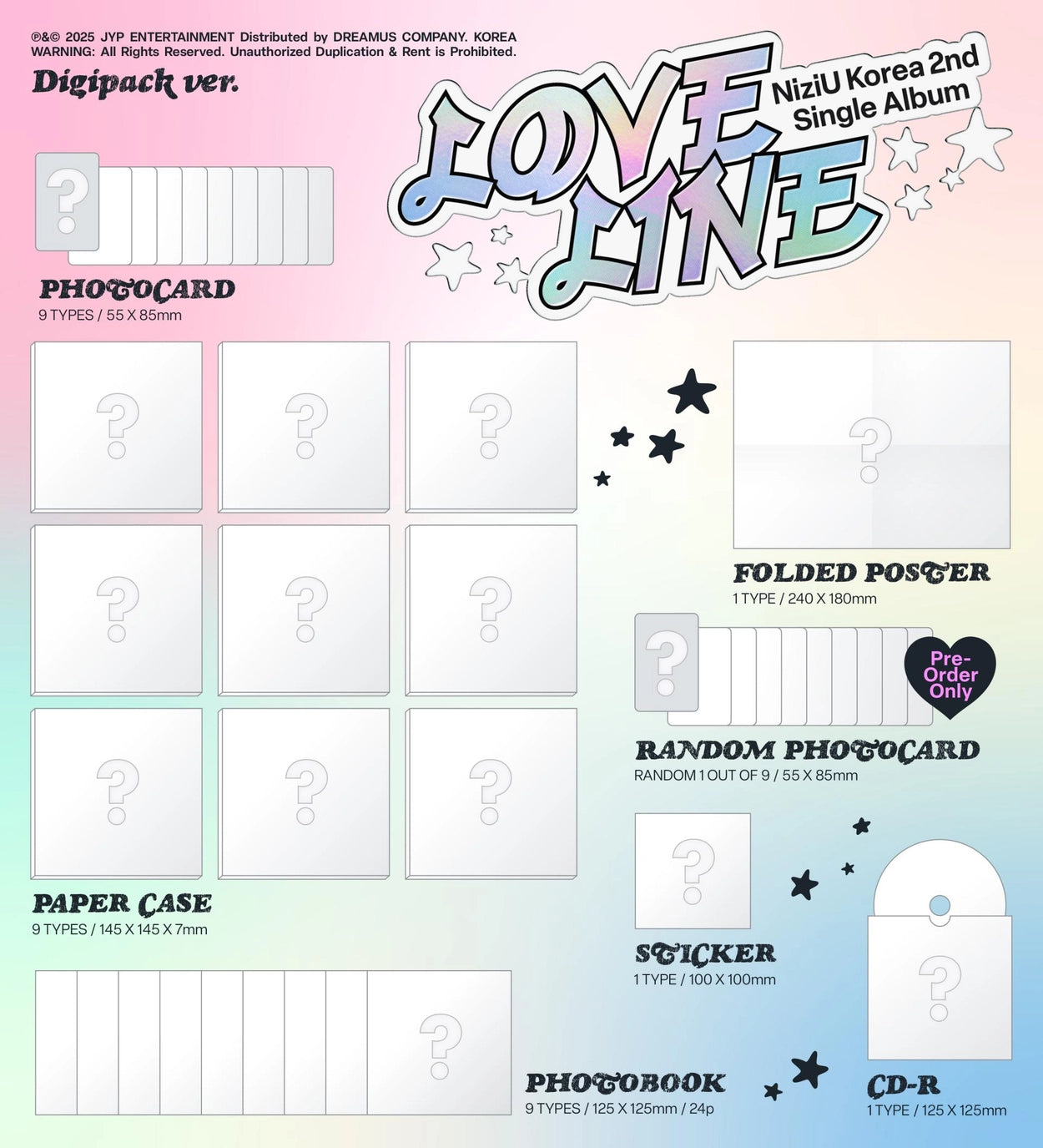 NIZIU 2ND SINGLE ALBUM - LOVE LINE (DIGIPACK)