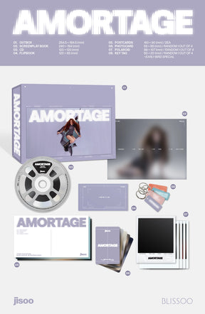 JISOO MINI ALBUM - AMORTAGE (EXCLUSIVE EDITION)