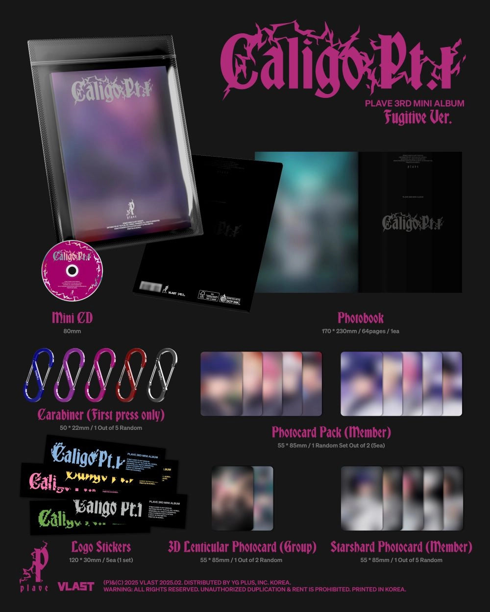 PLAVE 3RD MINI ALBUM - CALIGO PT.1 (FUGITIVE VER.)