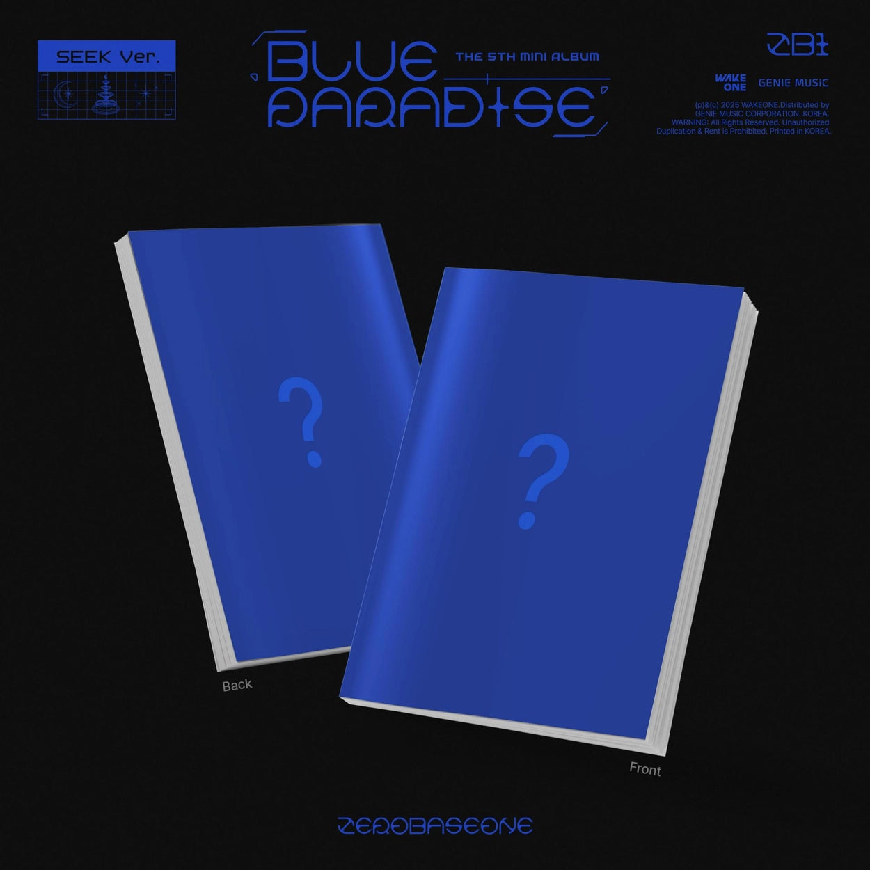 ZEROBASEONE 5TH MINI ALBUM - BLUE PARADISE