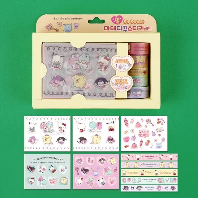 SANRIO© All Character Sticker Gift Set  (Korea Edition)