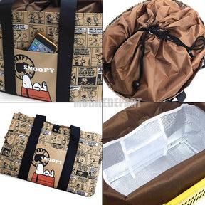 PEANUT SNOOPY© Comic Insulated Grocery Bag (Japan Edition)