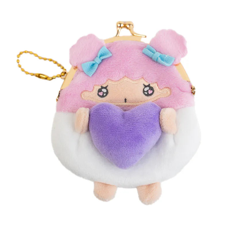 SANRIO© Plush Coin Bag With Heart (Japan Limited Edition)