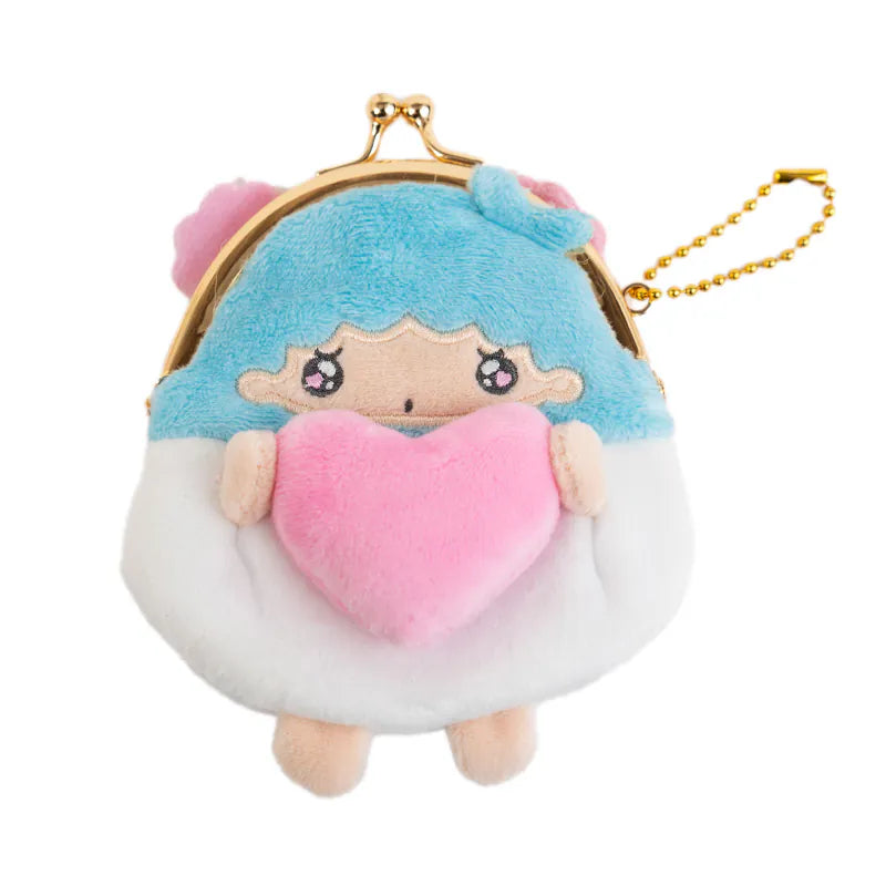 SANRIO© Plush Coin Bag With Heart (Japan Limited Edition)