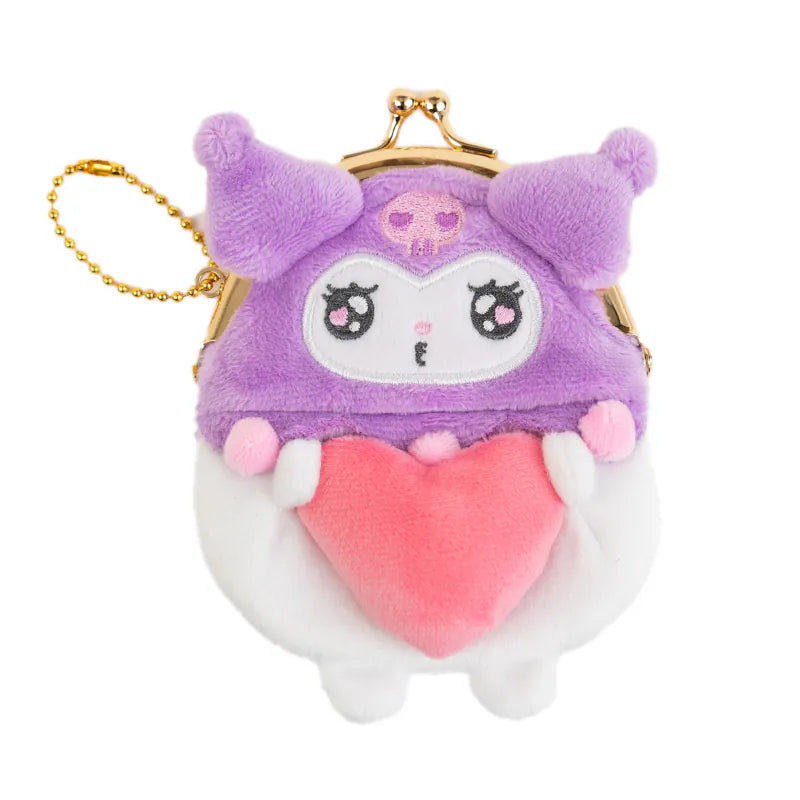 SANRIO© Plush Coin Bag With Heart (Japan Limited Edition)