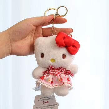 SANRIO© Hello Kitty With Checkers Plush Keyholder