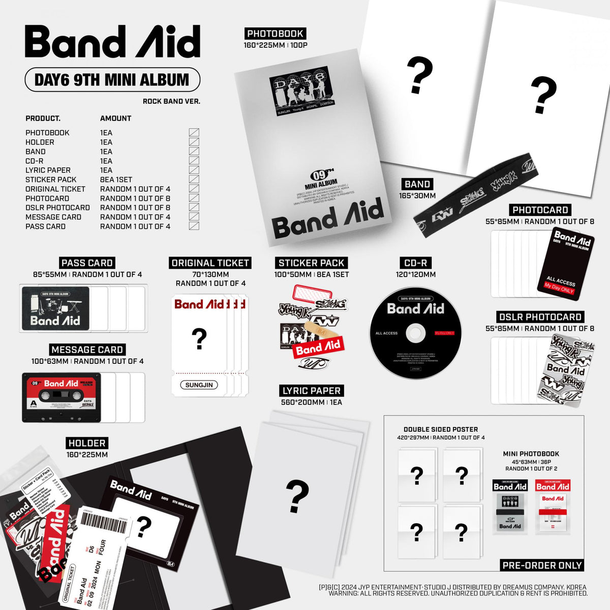 DAY6 9TH MINI ALBUM - BAND AID