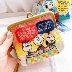 PEANUT SNOOPY© Knob Pouch Embroidered