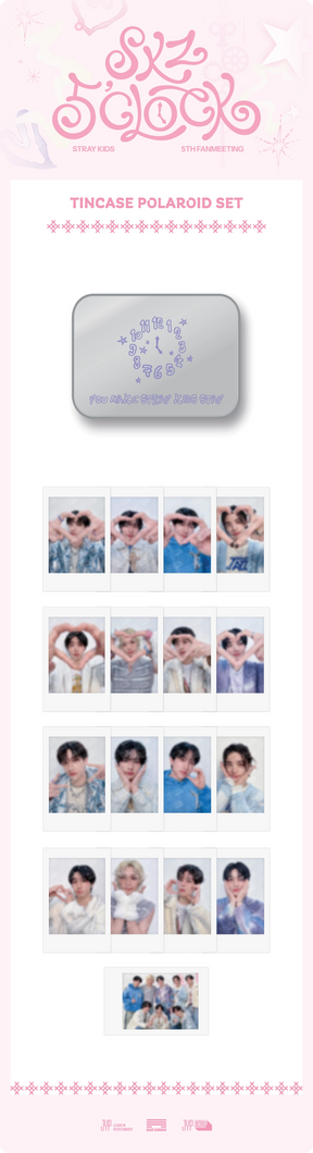 Stray Kids - [SKZ 5'CLOCK] OFFICIAL MD TINCASE POLAROID SET