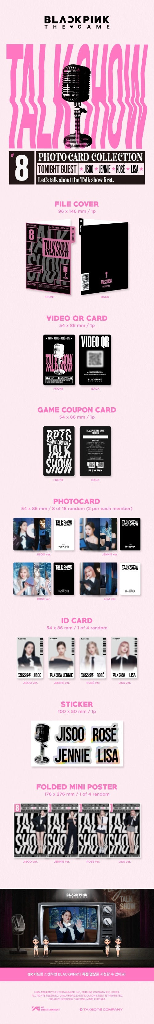 BLACKPINK - THE GAME PHOTOCARD COLLECTION (TALK SHOW)