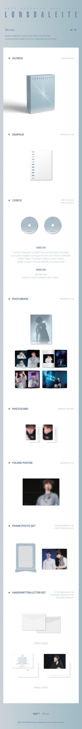 BAEKHYUN 2024 BAEKHYUN ASIA TOUR - LONSDALEITE IN SEOUL (BLU-RAY)