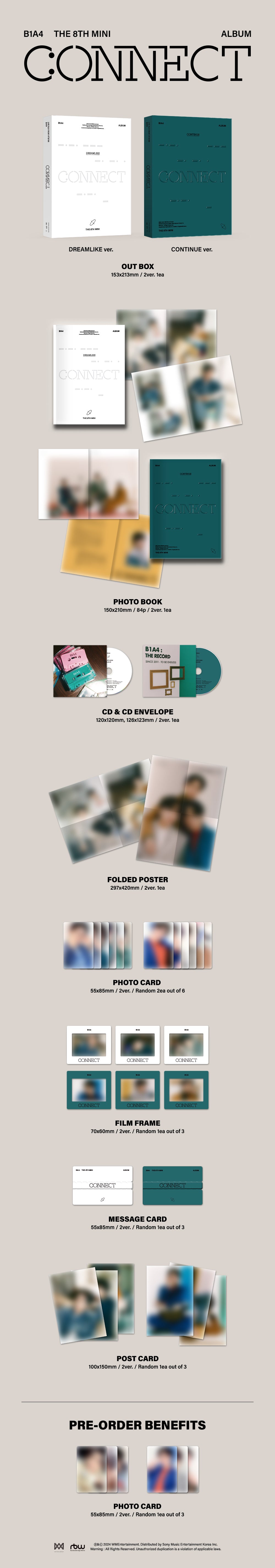 B1A4 - CONNECT 8TH MINI ALBUM