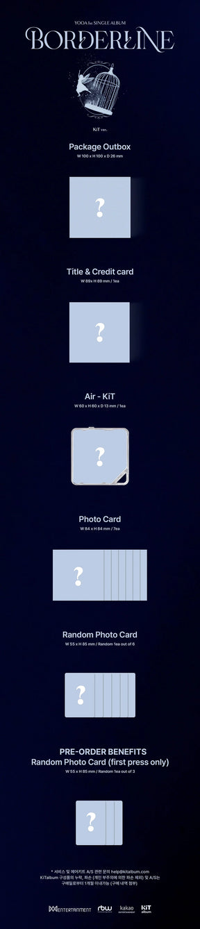 YOOA 1ST SINGLE ALBUM - BORDERLINE (KIT VER.)