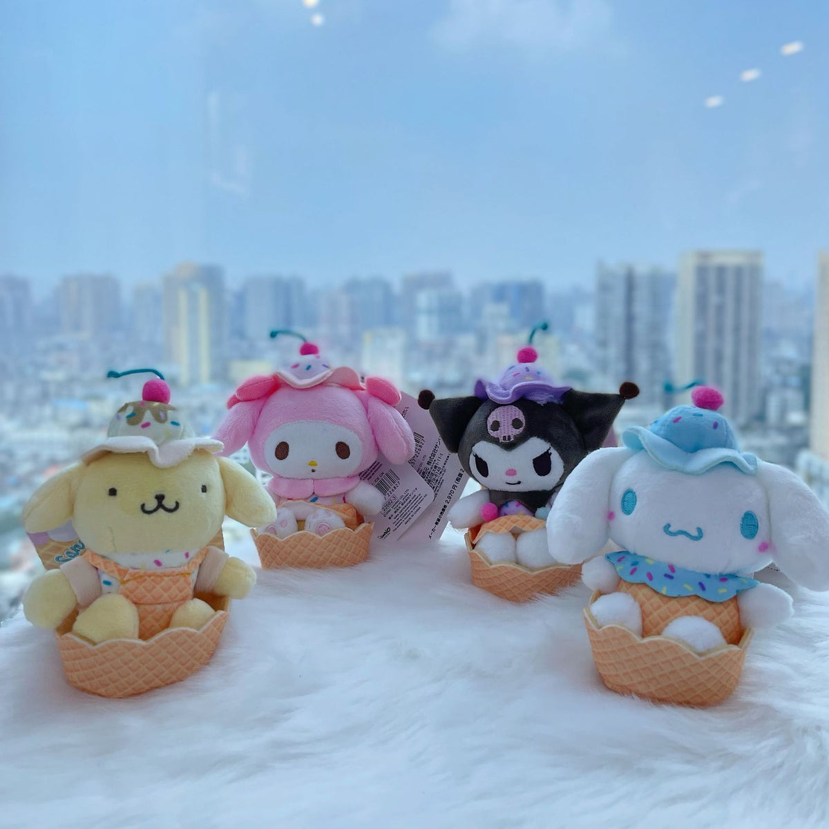 SANRIO© Characters Small Waffle Cup Hanging Plush