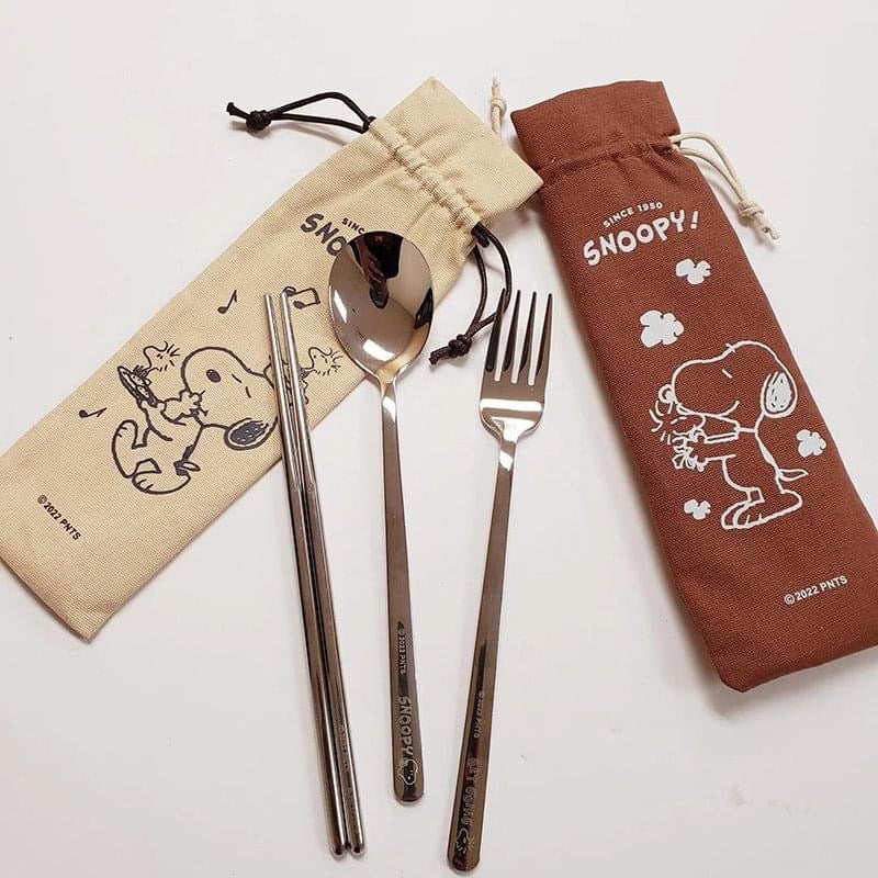 PEANUT SNOOPY© Cutlery Trio Set in Bag (Taiwan Edition)