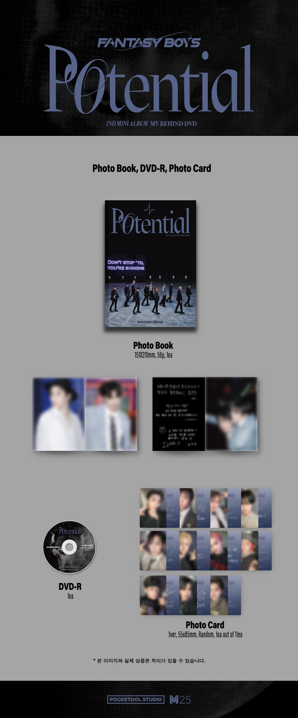 FANTASY BOYS - POTENTIAL 2ND MINI ALBUM MV (BEHIND DVD)