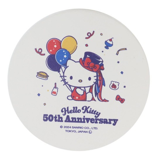 SANRIO© Hello Kitty 50th Anniversary Coaster (Japan Edition)