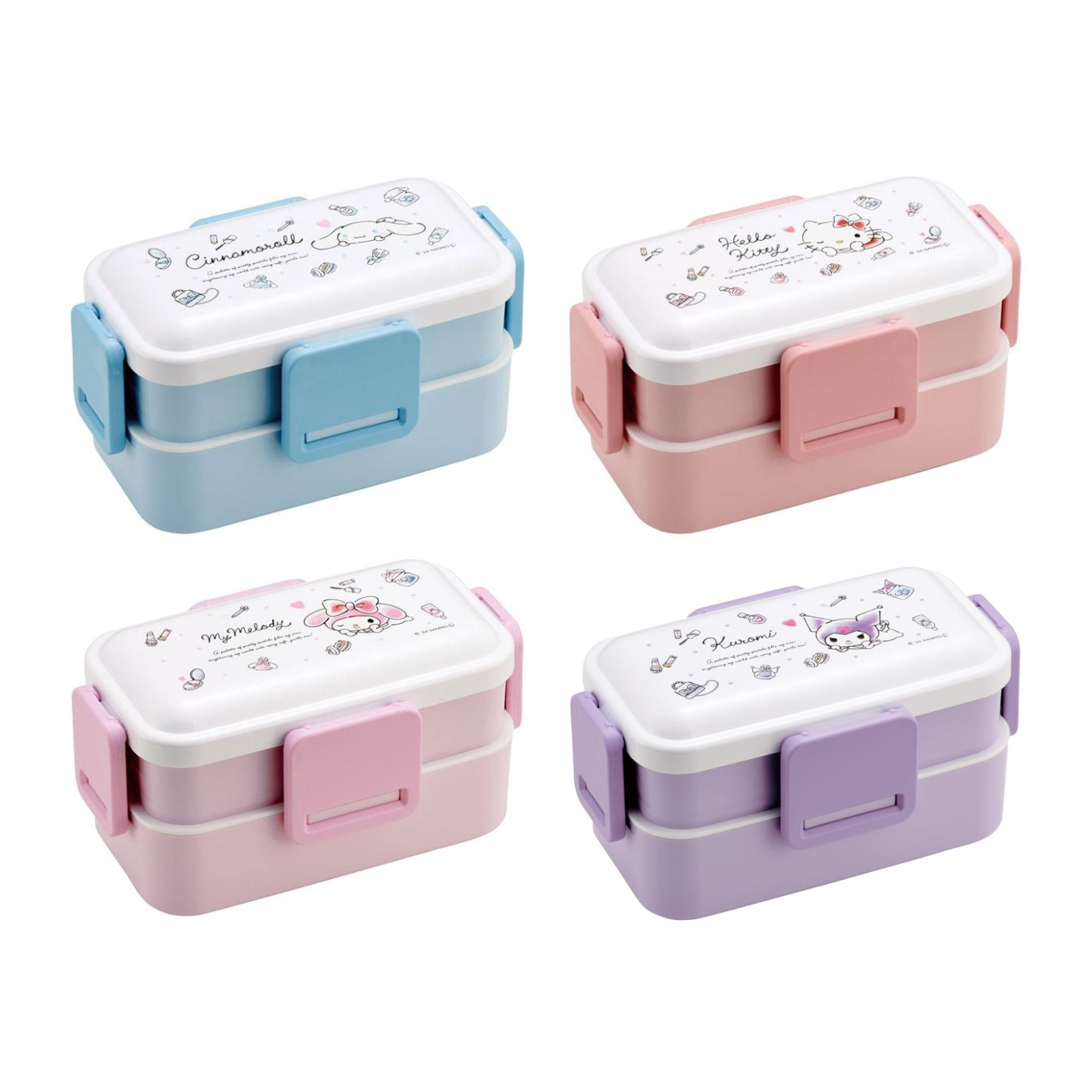 SANRIO© Lunch Box 4-Lock Double 600ml (Japan Edition)