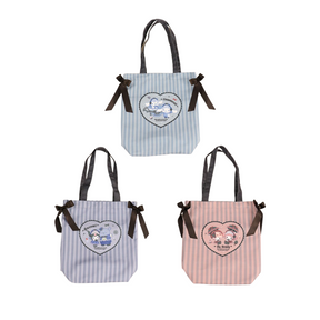 SANRIO© Stripe Heart Tote Bag (Japan Edition)