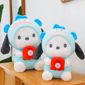 SANRIO Pochacco Plush Dressed In Hangyodon