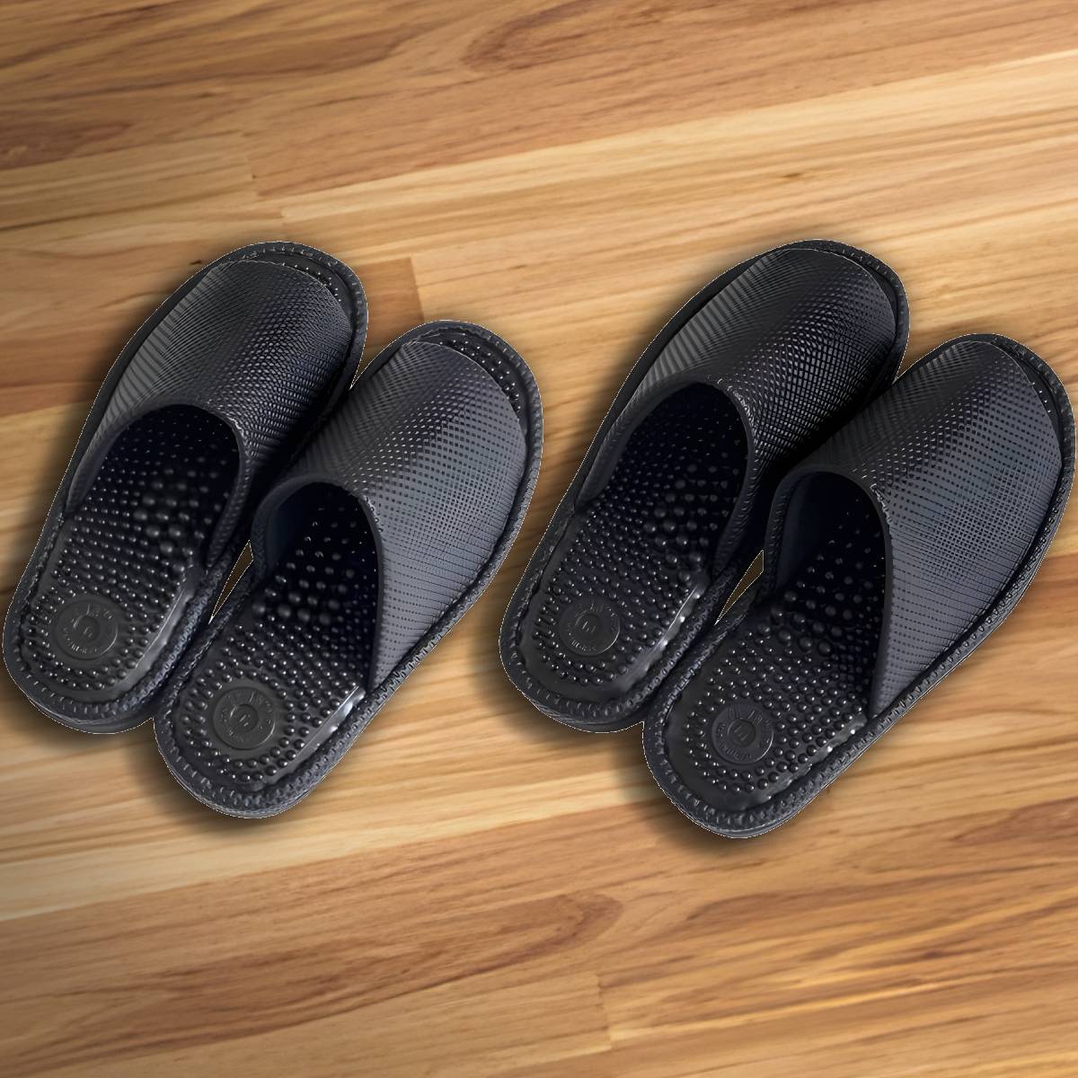 Japan Black Slim Health Slippers