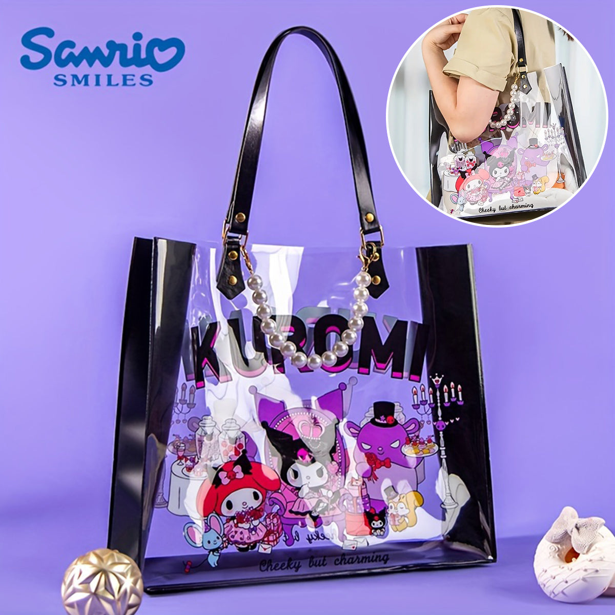 SANRIO© Kuromi & Friends Jelly Tote Bag