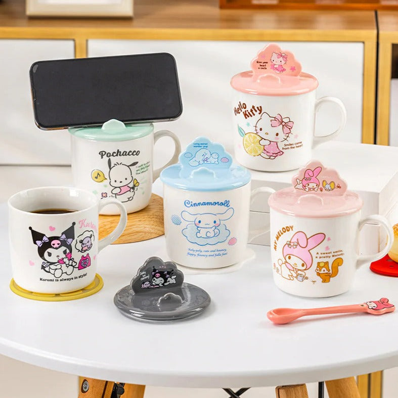 SANRIO© Character Phone Holder Lid Mug 400ml