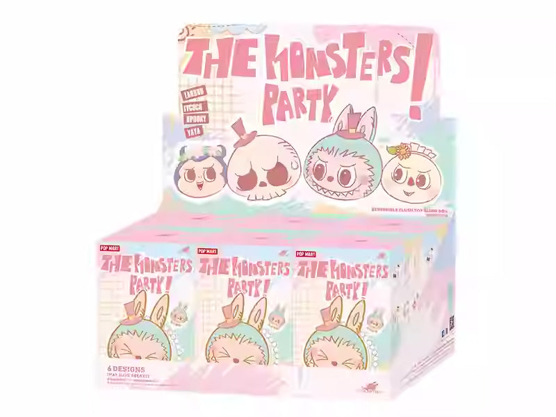 POP MART THE MONSTERS Authentic Labubu Mystery Box Party Series Reversible Plush