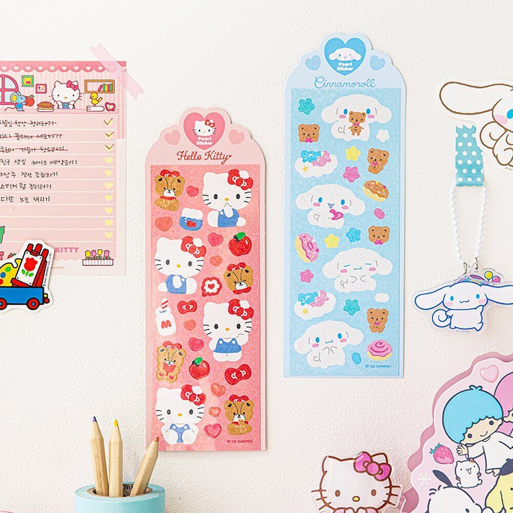 SANRIO© Sparkle Pearl Stickers (Korea Edition)