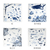 Fish Square Plate 17cm (Japan Edition)