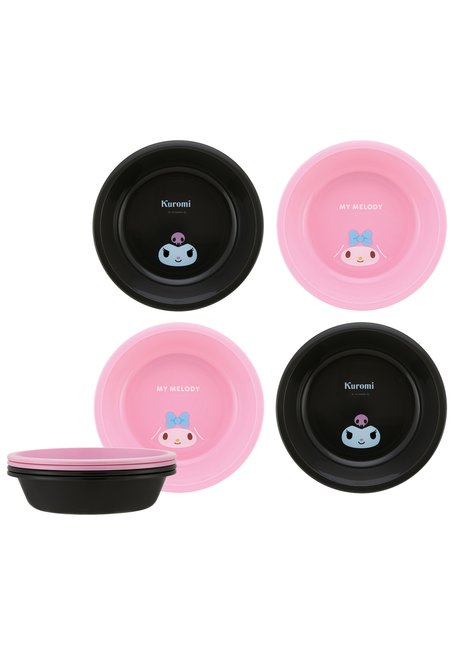 SANRIO© My Melody & Kuromi Bowl 4pcs Set