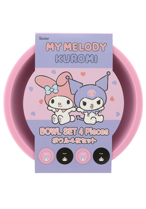 SANRIO© My Melody & Kuromi Bowl 4pcs Set