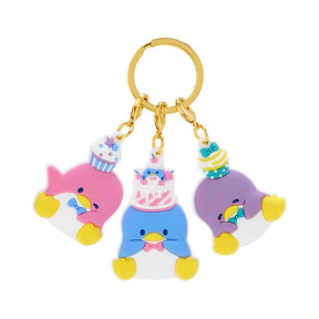 SANRIO© Tuxedo Sam Rubber Triple Keychain Charm Birthday 45th Anniversary (Japan Limited Edition)