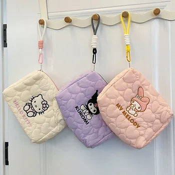 SANRIO© Kuromi Quilted Pouch Large