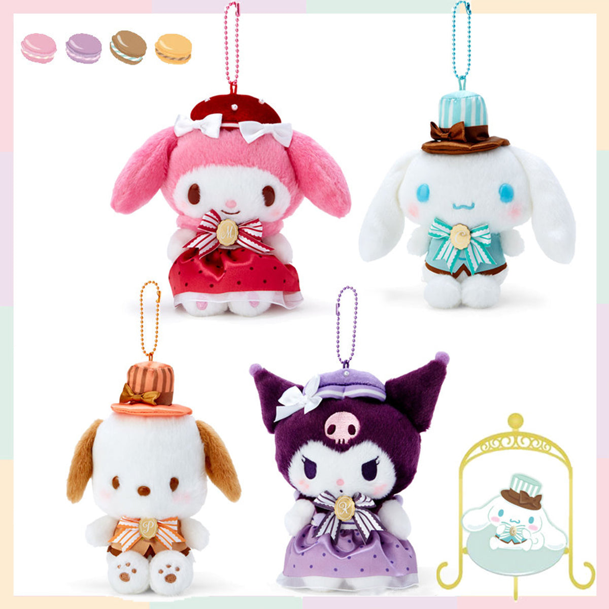 SANRIO© Characters Hat and Suit Hanging Plush