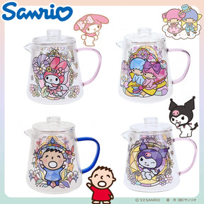 SANRIO© Characters 7-11 Stained Glass Tea Pot