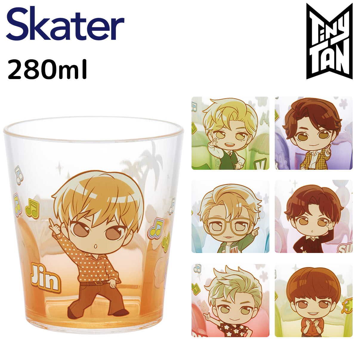 BTS© TinyTan Acrylic Cup 280ml (Japan Edition)