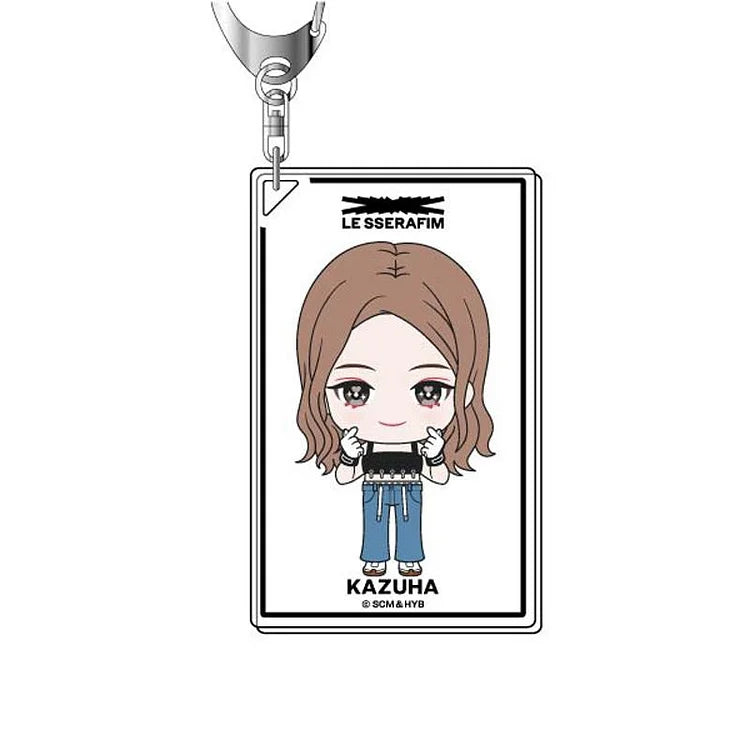 LE SSERAFIM X BANDAI OFFICIAL MERCHANDISE - ACRYLIC KEY HOLDER