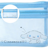 SANRIO© PVC Flat Double-Layer Pencil Case