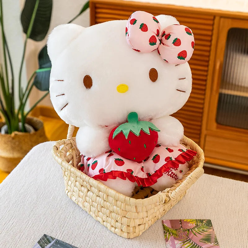 SANRIO Hello Kitty Plush with Strawberry Dress