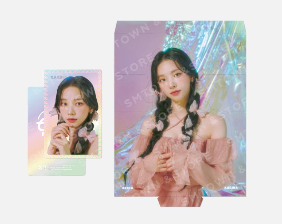 AESPA - OH! CAENDY POCKET AURORA HOLOGRAM PHOTO CARD SET (OFFICIAL MERCHANDISE)