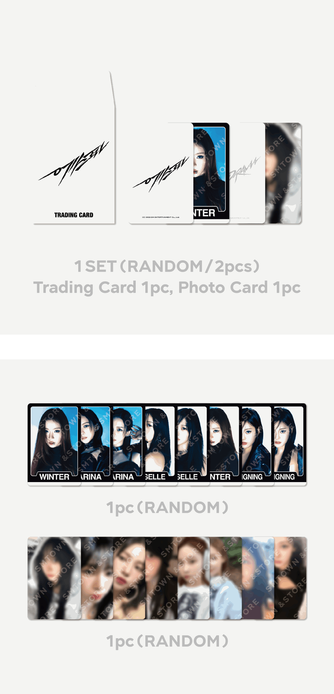 aespa Random Trading Card Set (B version) WEEK – DRAMA CITY Official Merchandise