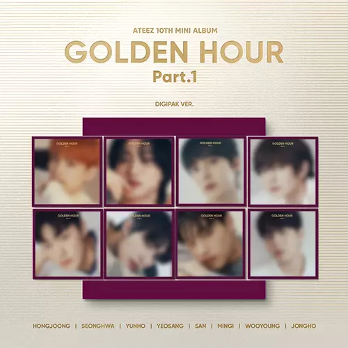 ATEEZ 10TH MINI ALBUM - GOLDEN HOUR : PART.1 (DIGIPACK VERSION)