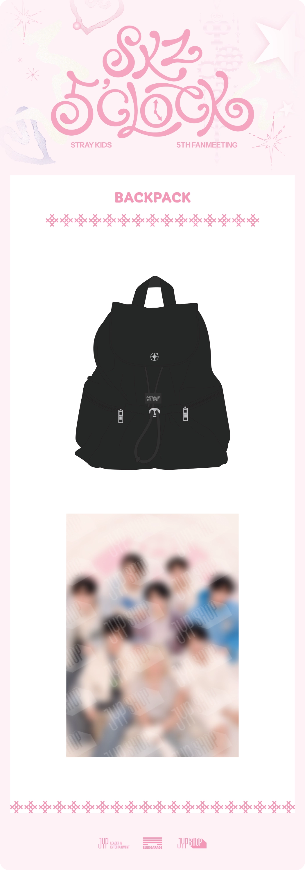 Stray Kids - [SKZ 5'CLOCK] OFFICIAL MD BACKPACK